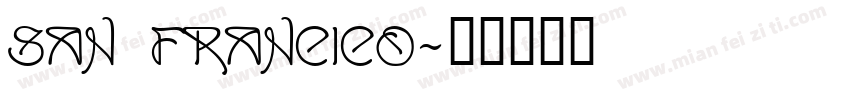 San francico字体转换